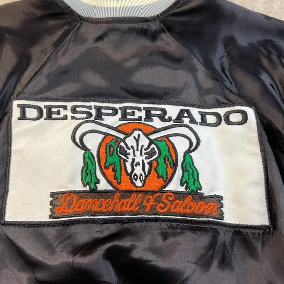 Vintage Desperado Dance Hall & Saloon Houston Texas Jacket Satin Speedline XL